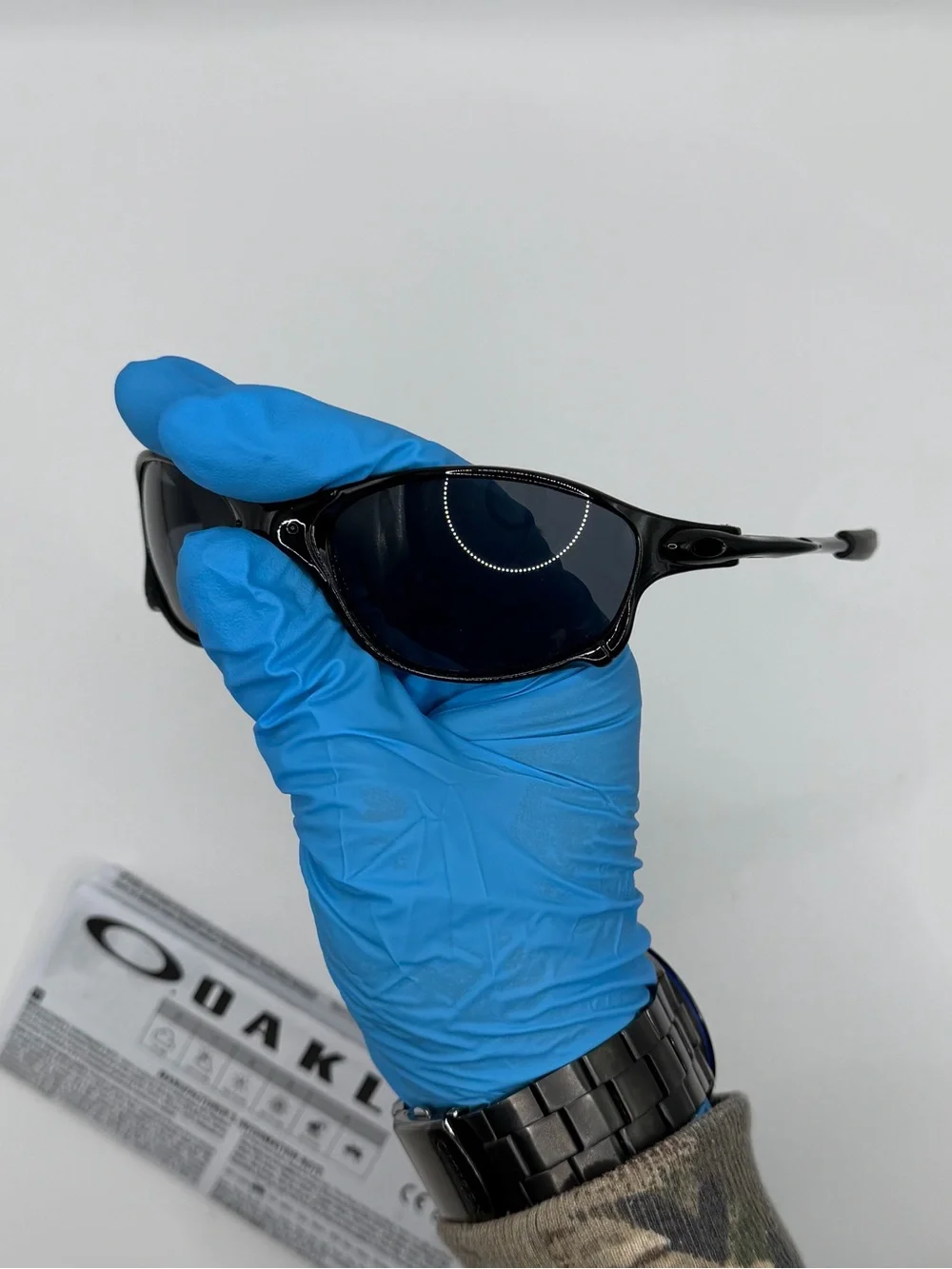Oakley Juliet’s x metal glossy metal frame with black iridium lenses old school